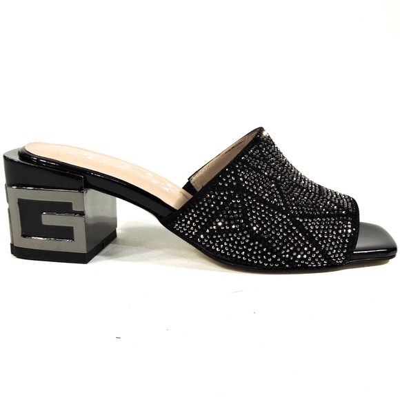 ALESSANDRO DI MARIA 🇮🇹 WOMEN'S BLACK SUEDE FASHION MULES - Picture 4 of 8